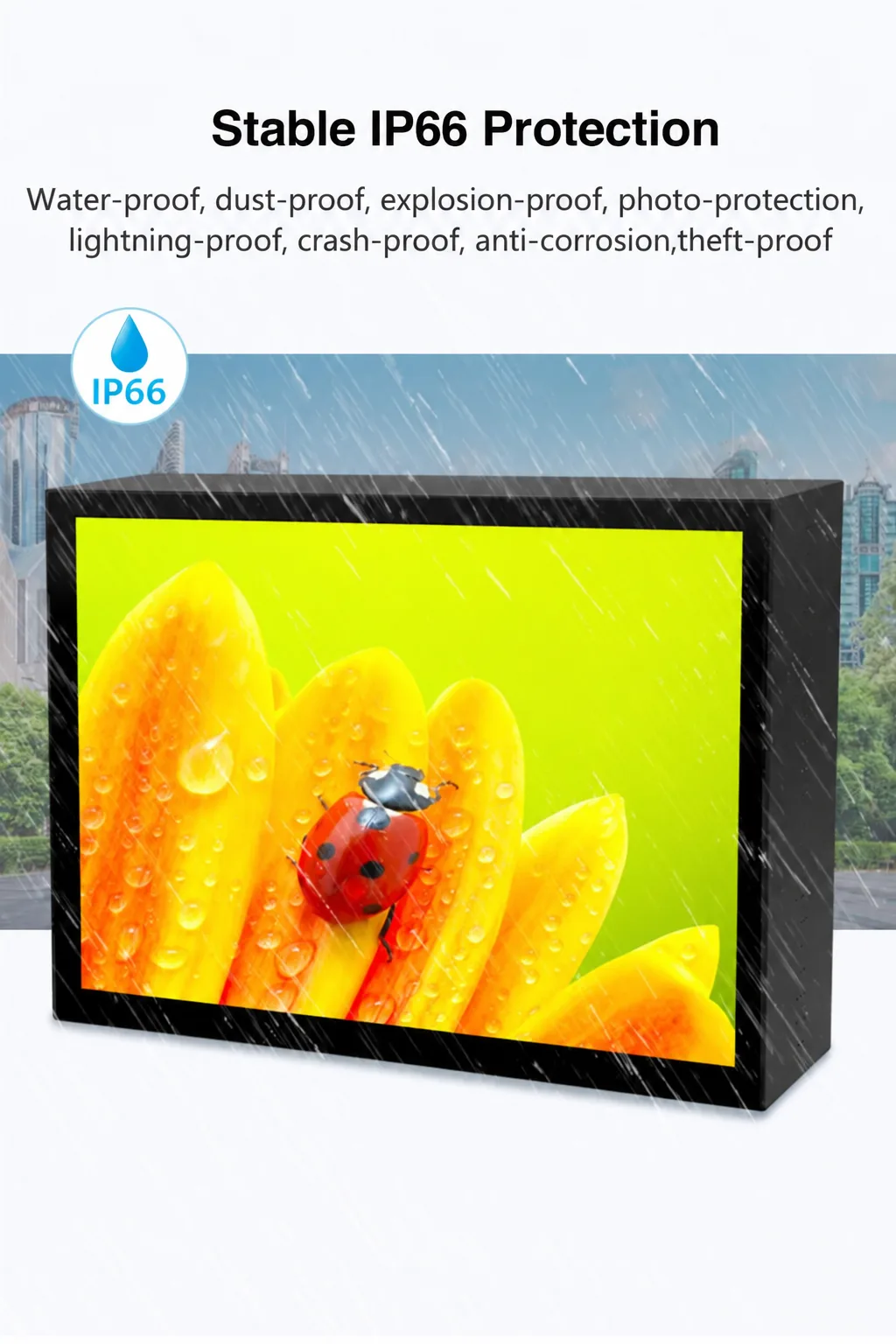 Outdoor LCD advertising player detail sheet 2