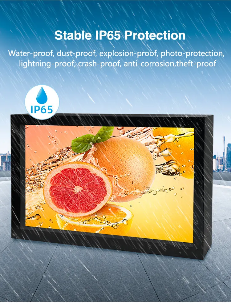Outdoor wall mounted display detail sheet 2