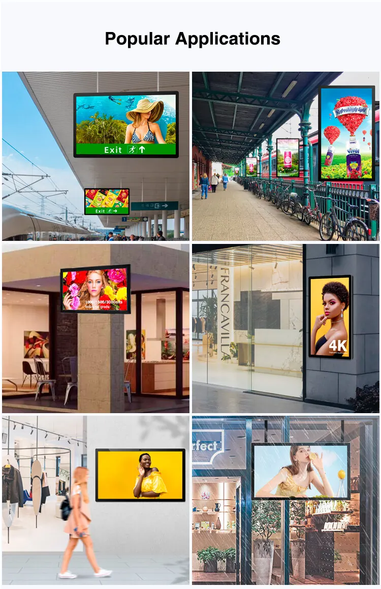 Outdoor wall mounted display detail sheet 11